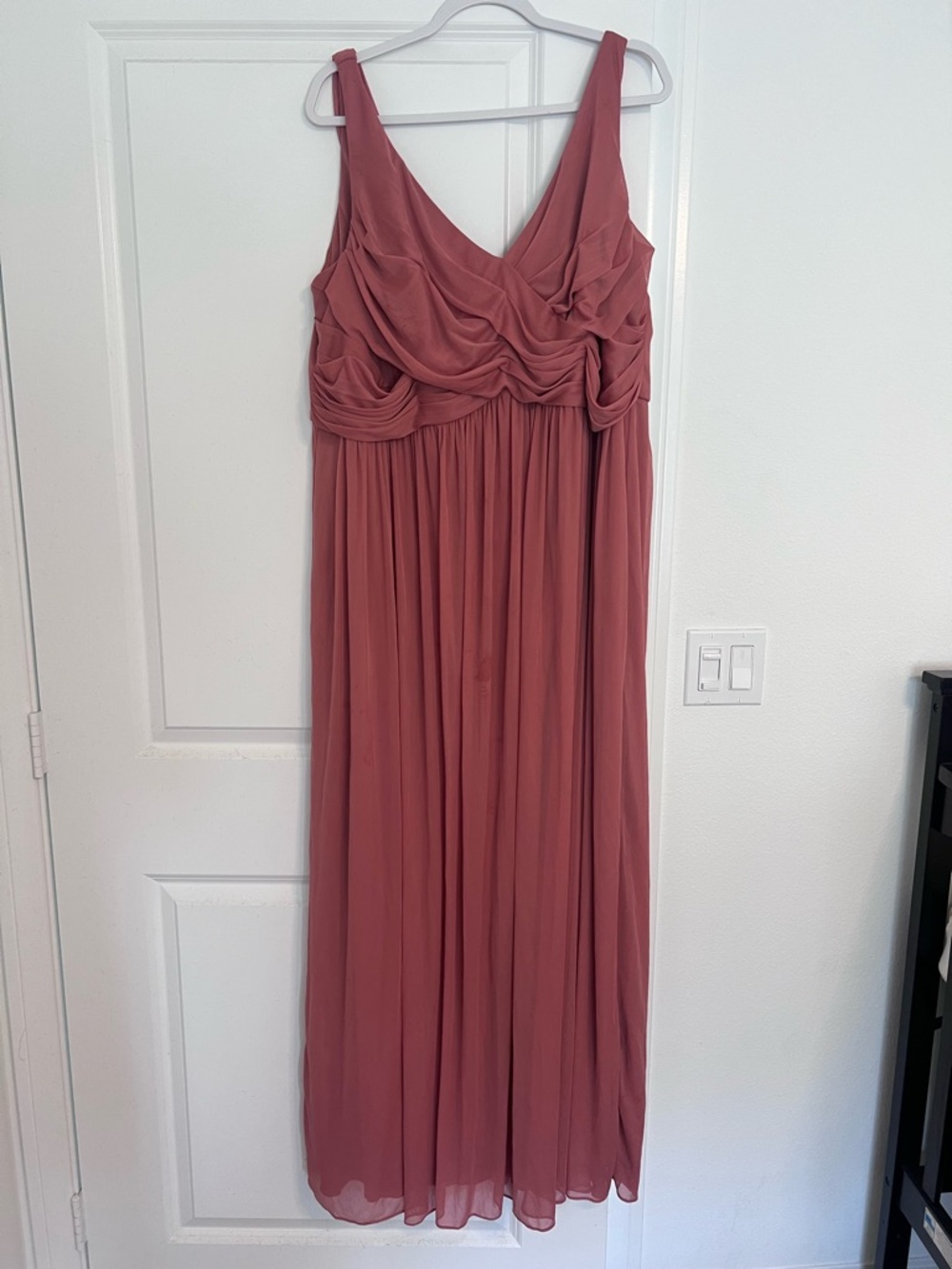 David’s Bridal Sedona Chiffon Georgette Formal Gown - Size 24